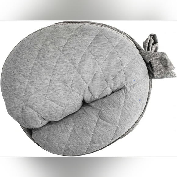 Gray Quilted Travel Nursing Pillow - Picture 4 of 4